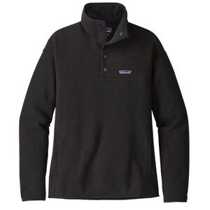 Patagonia Better Sweater Womens X-Small Black Pullover Marsupial Fleece
